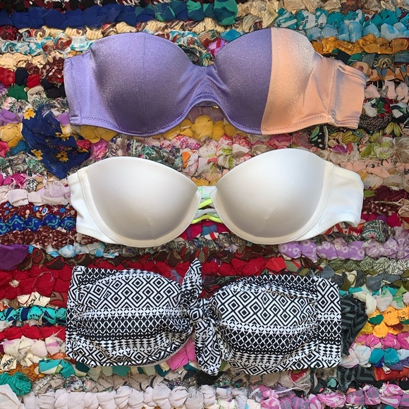 Victoria's Secret Other - VS bandeau swim suit top bundle - all like new